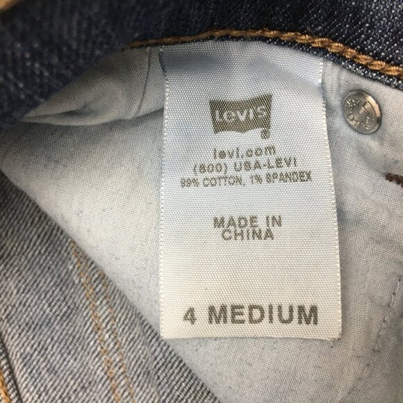 Levi's 512 Jeans Perfectly Slimming Bootcut High Rise Stretch size 4 length 32" - Picture 8 of 9